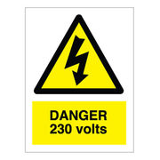 Danger 230V Sign